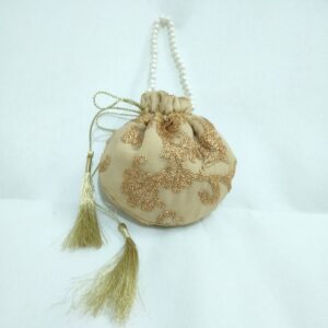 KIDS GOLDEN SILVER POTLI BAGS